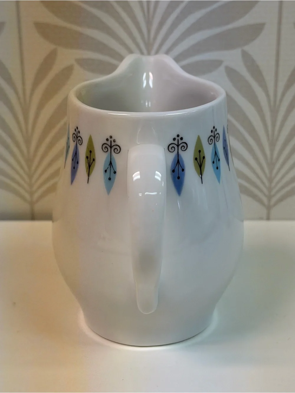 Vintage Carefree True China Nordic Syracuse Atomic Pattern Creamer